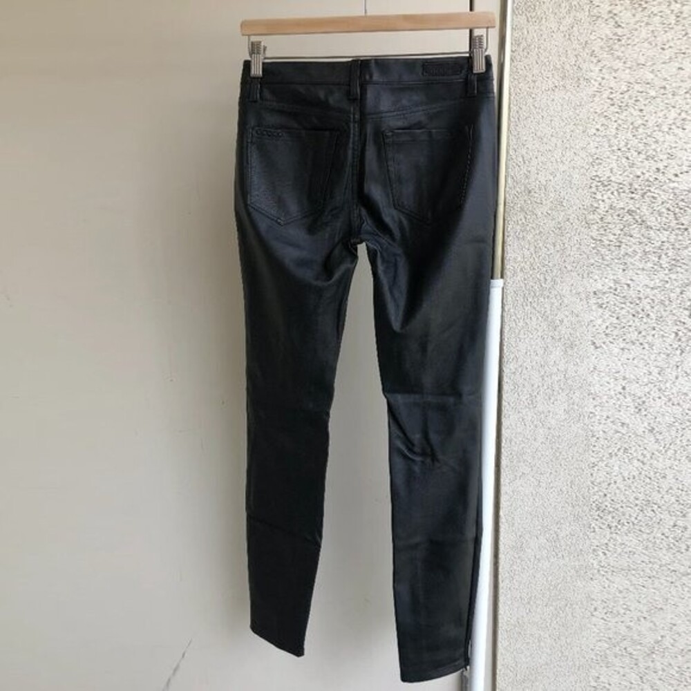 BlackNYC Faux Leather Black Leggings Size 26 - Picture 6 of 11